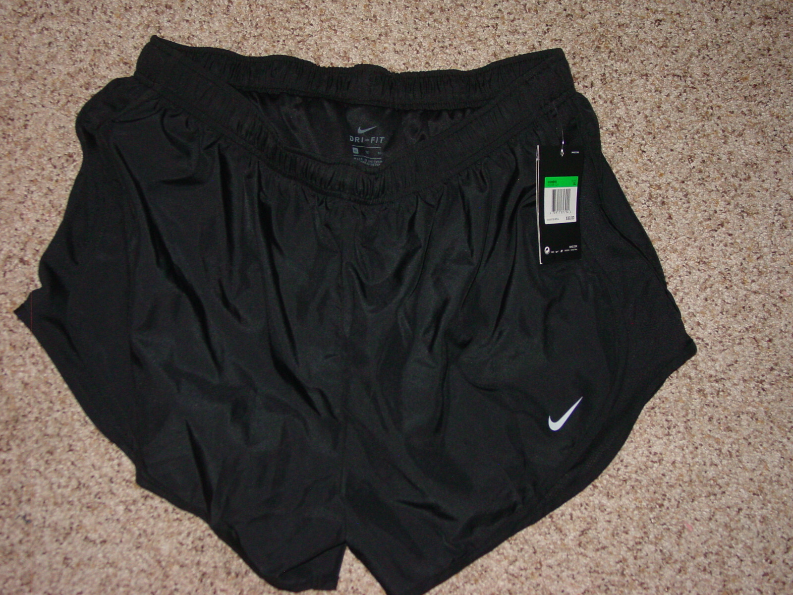 Womens Nike 3 Dry Tempo Black 831558-014 Running Shorts! Size XL NWT's!  675911617922 | eBay