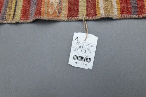 2 Fuß 5 x 3 Fuß 0 Fuß Türkischer Vintage Kleiner Teppich, Fußmatte, Badematte, Handgefertigter Wollteppich - Bild 10 von 10