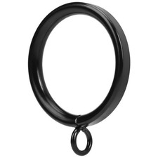 42 PCS 1.5Inch Inner Metal Curtain Rings Eyelets Half Circle Black Hardware