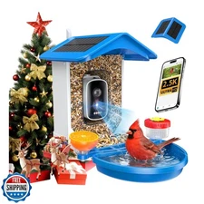 isYoung Smart Bird Feeder with Camera 2.5K QHD, AI Identify 16000