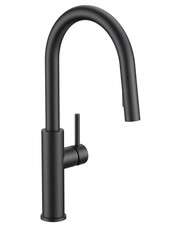 Kitchen Faucet with Pull Down Sprayer, Matte Black, Single Handle High Arc St...