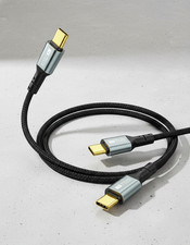 CHENGXIRUYI USB C To USB C Monitor Cable 8K , 100W PD, 20Gbps, 4.9FT Black