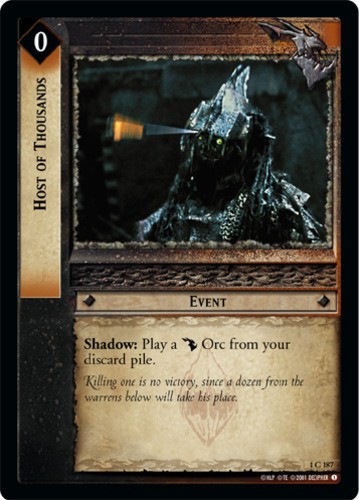 Host of Thousands - Foil Mint/Near Mint LOTR: Fellowship of the Ring (Foil)