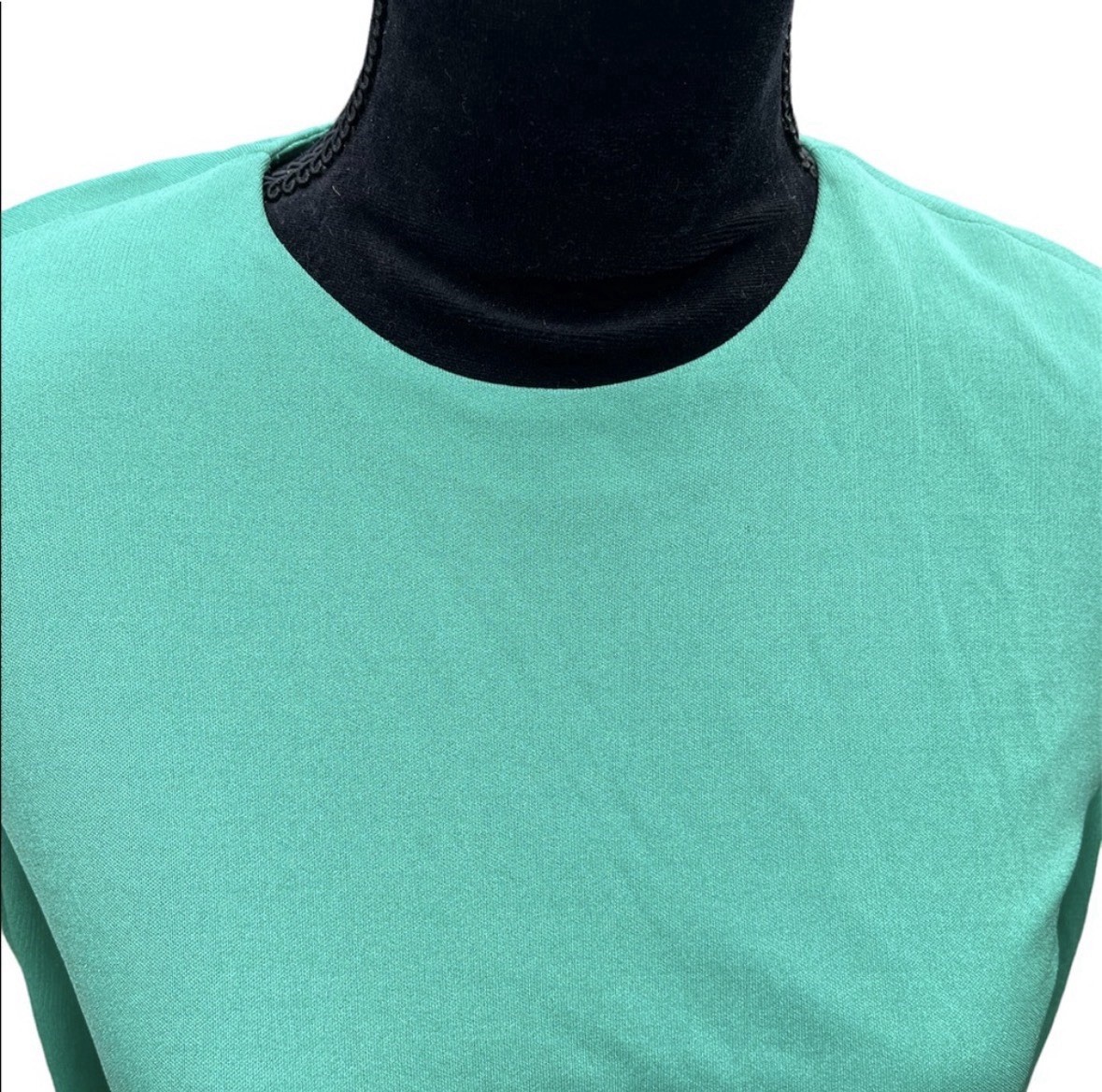 Vintage Morty Sussman Mollie Parnis Boutique Green Knit Dress Luxury Sz sm/md View 4