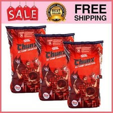 3 Bag Jealous Devil Chunx XL, 15 lbs Natural Hardwood Lump Charcoal