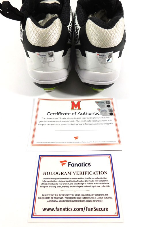 Maryland Terrapins Player Exclusive Under Armour Team C-Low DT Blk/Wht Size 7.5 thumbnail 7