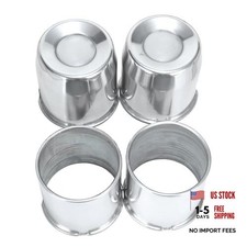 4Pcs 4.25inch Aluminum Trailer Wheel Center Caps Push Through Center Hub Cap