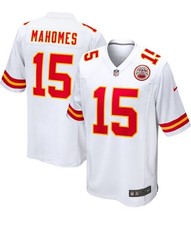  130 Nike Men's Patrick Mahomes Kansas City Chiefs Game Jersey-White-XLarge -New
