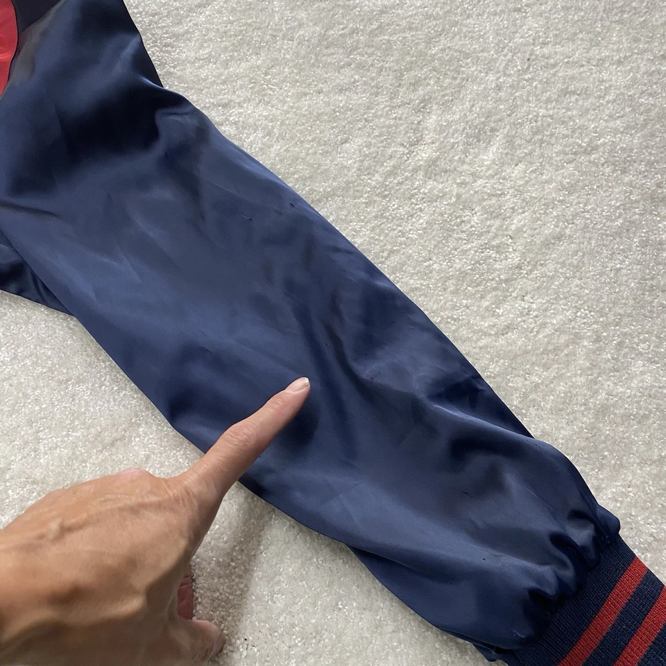 Vtg Reversible Souvenir Jacket US Navy Seabees Embroidered Sukajan Bomber Size S - Image 3 of 4