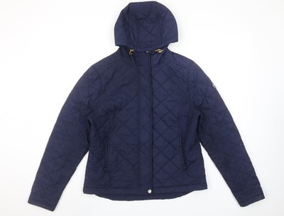 Tog Twenty Four marineblaue Damen-Steppjacke mit Kapuze Größe 12-14