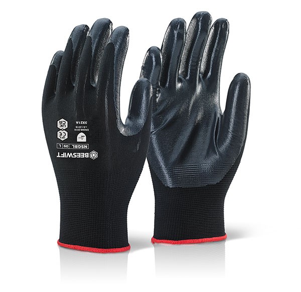 Beeswift Nite Star Gloves Black Size 10