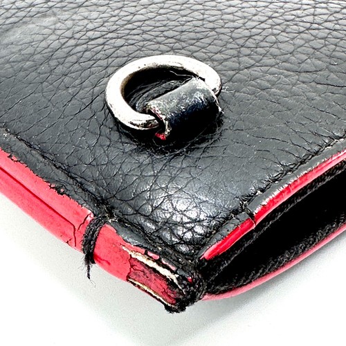 Christian Louboutin Black Leather Spiked Clutch Tote Hand Bag Red Interior Logo - Picture 13 of 14