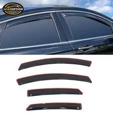 In-Channel Window Visors Fits 13-20 Ford Fusion Rain Sun Guard Vent Deflector