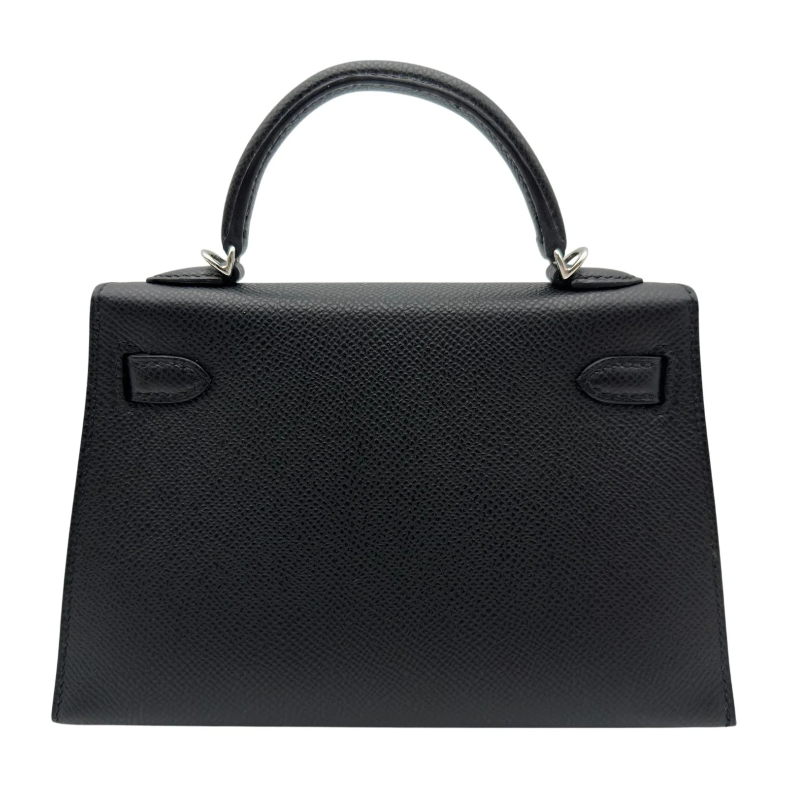 HERMES Mini Kelly 2 Black Epsom Leather Shoulder Bag K Stamp #OKB4527 image 3