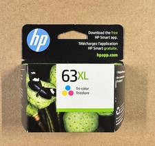 Genuine HP 63XL Tri-Color Ink Cartridge EXP March 2027