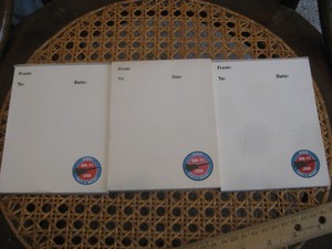 Vintage  SR-71  Blackbird Note Pads (3 each), One Unused and Two Partially Used