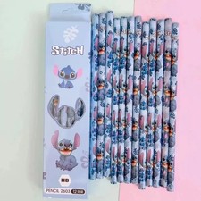 💜Disney Stitch HB Pencils Lilo 12 Pcs Pencils School Kids Stationery Kids Gift