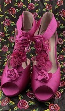 Betsey Johnson High Heels Florely Size 10 Pink Used Heel 5 Tall