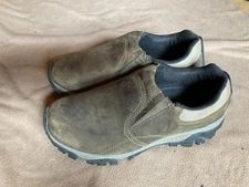 Merrell Mens Moab Rover Moc Shoes Kangaroo J21307 Size 10.5 Hiking Casual Brown