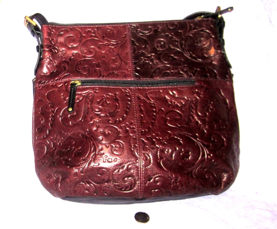 Bolso Tignanello Bolso de Mano en Relieve Cartera Bolso de Hombro Correa Ajustable Hebilla Foto 4 de 4
