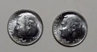 SELLING for SPOT with FREE SHIPPING  Two (2)  1960 D Roosevelt 90% Silver Dimes