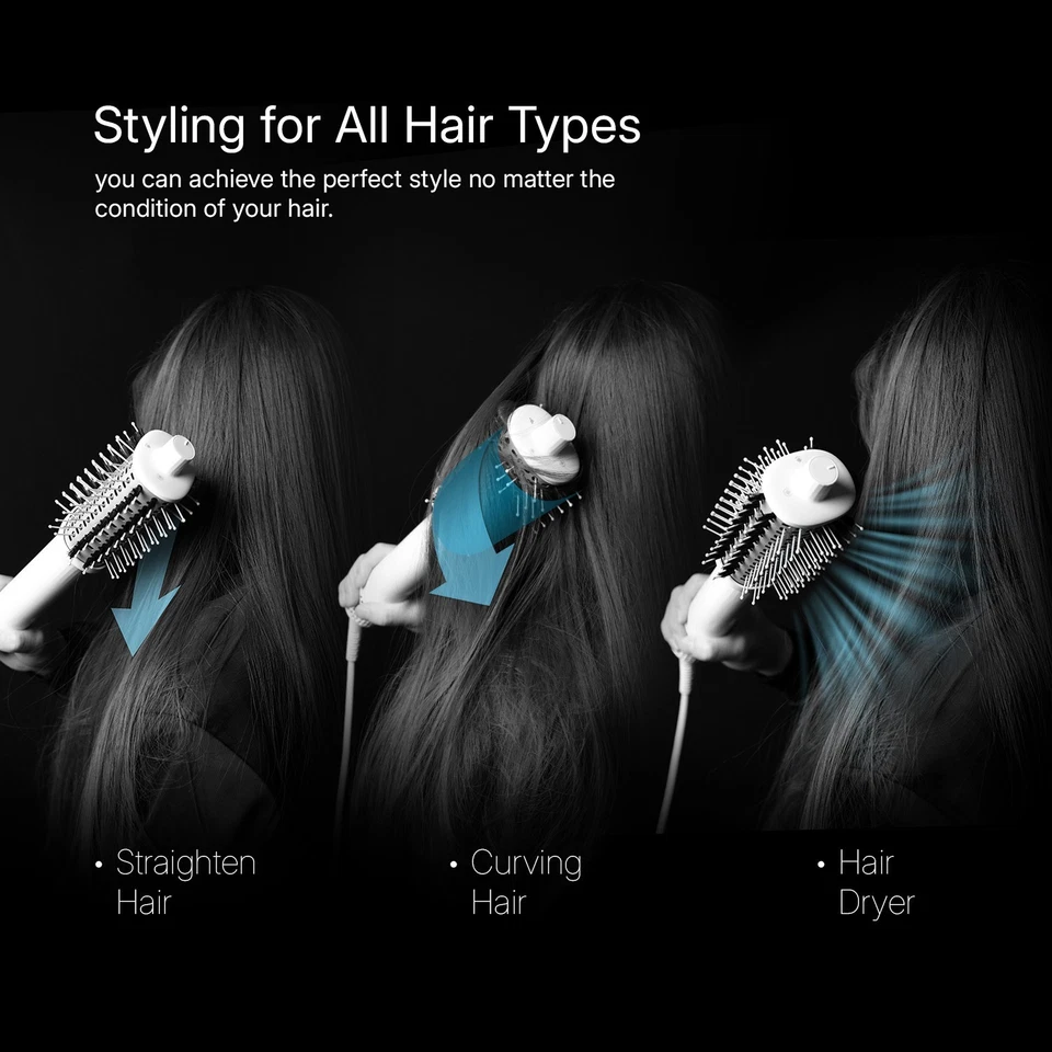 Secador de pelo ELLENA E1 + Herramienta de peinado de aire con cepillo para alisar - Todo tipo de cabello Foto 3 de 4