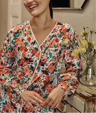 NWT SUMMERSAULT Size XL Pajama Top Floral Print