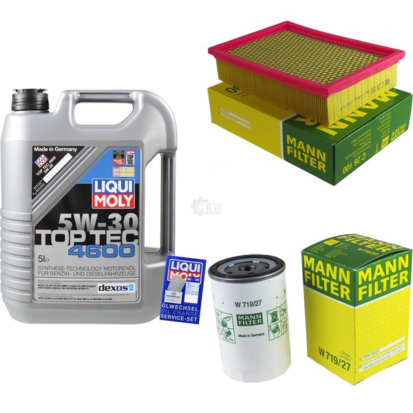 Mann Inspektionspaket 5L Liqui Moly Top Tec 4600 5W-30 FüR Mazda Tribute 2.0 4WD-image