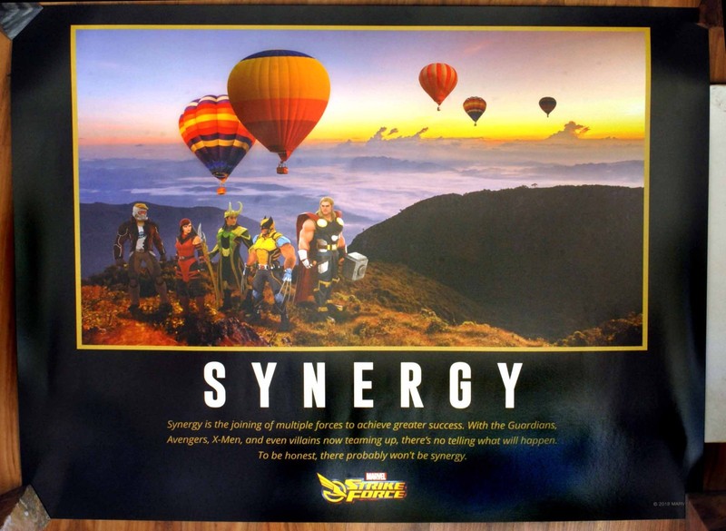 san diego Comic Con  SYNERGY Marvel poster 24x30 Thor