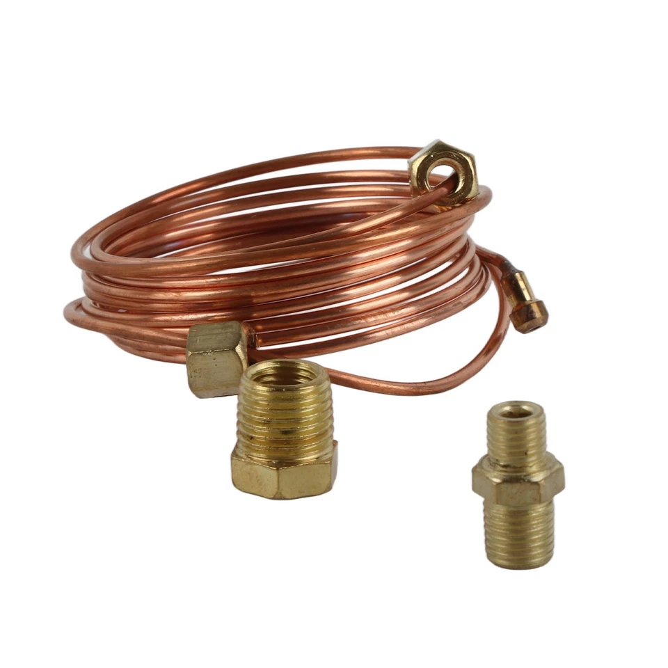 Mechanical Oil Pressure Gauge Tubing Kit 72in Copper Tubing Installation SU - Image 4 of 4