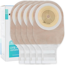 20 PCS Colostomy Bags, Ostomy Supplies,One Piece Drainable Ostomy Pouch for Ileo
