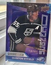 2021-22 UD Ice QUINTON BYFIELD #SZ-57 Sub-Zero Rookies RC 718/999 - LA Kings