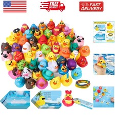 60 PCS Cruise Duck Tags Kits Includes 20 Pcs Cruise Ducks and 20 Pcs Cruise D...