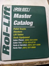 Rol-lift Combilift Pallet Trucks Parts List Book Catalog Manual