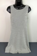 Ann Taylor Loft Women's Chevron Pattern A-Line Sleeveless Mini Dress Sz 4 Preppy