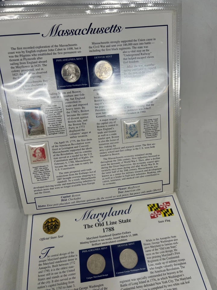 Statehood Quarter Collection Volume 1 Postal Commemorative Society - (D) #86K - Image 3 of 4