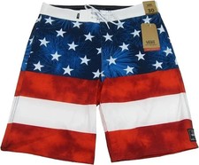 Vans AMERICANA Board Shorts NEW Mens Size 28 Boardshorts USA AMERICA Free Ship