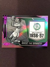 2019-20 Panini Certified Raise the Banner #15 Bob Cousy 4/25 Pink Camo KM027