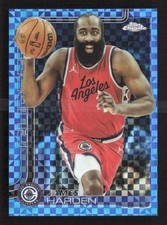 2025-26 Topps Chrome Basketball #54 James Harden Blue X-FRACTOR Refractor