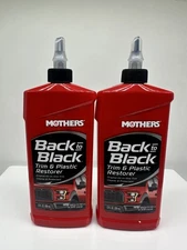 2 Pack MOTHERS 06112 Back To Black Trim And Plastic Restorer Rubber Vinyl 12 Oz