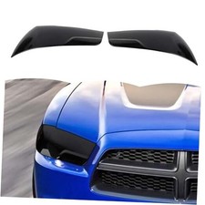 Smoked Black Front Headlights Lamp Cover Guard Trim Decoration Exterior