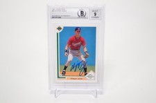 Chipper Jones Autograph Rookie Card 1991 Upper Deck #55 Beckett Authentic 9. rookie card picture