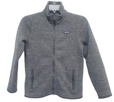 Patagonia Better Sweater Youth Medium/10 Gray Boys Fleece Jacket Full Zip 65732