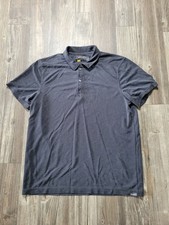 Eddie Bauer Polo Shirt Mens Large Gray Golf Short Sleeve Comfort Outdoor Travex