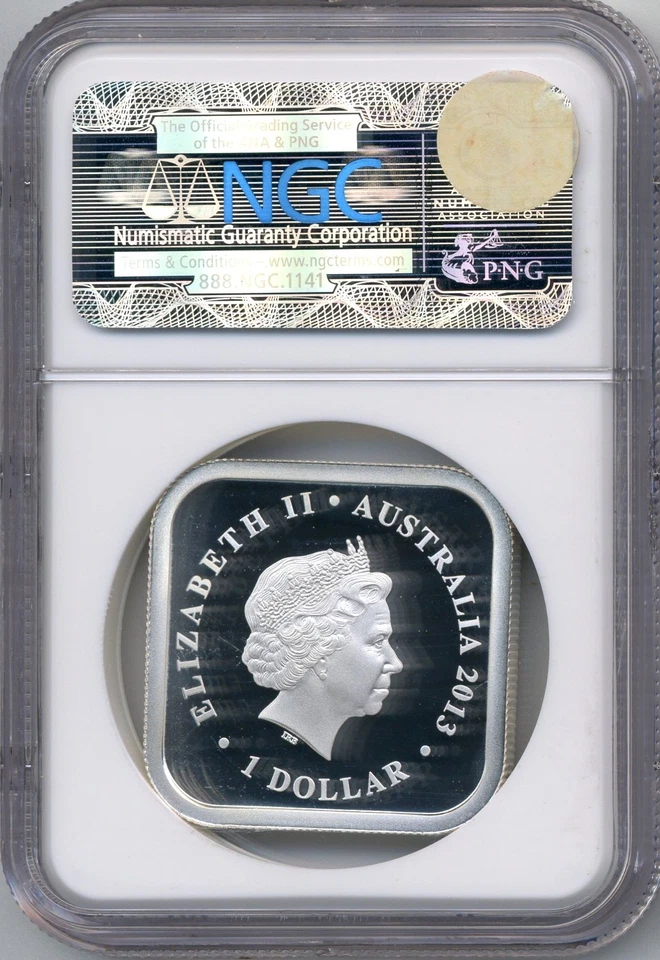2013P Australia $1 Seasons Series: Spring 1 oz Pure Silver Coin, NGC PF69 - Image 2 of 2