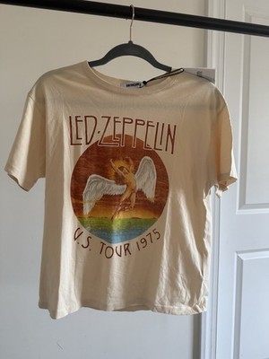 NWT DAYDREAMER _Led Zeppelin US TOUR 1975 _T Size XS 100% Cotton Band Tee
