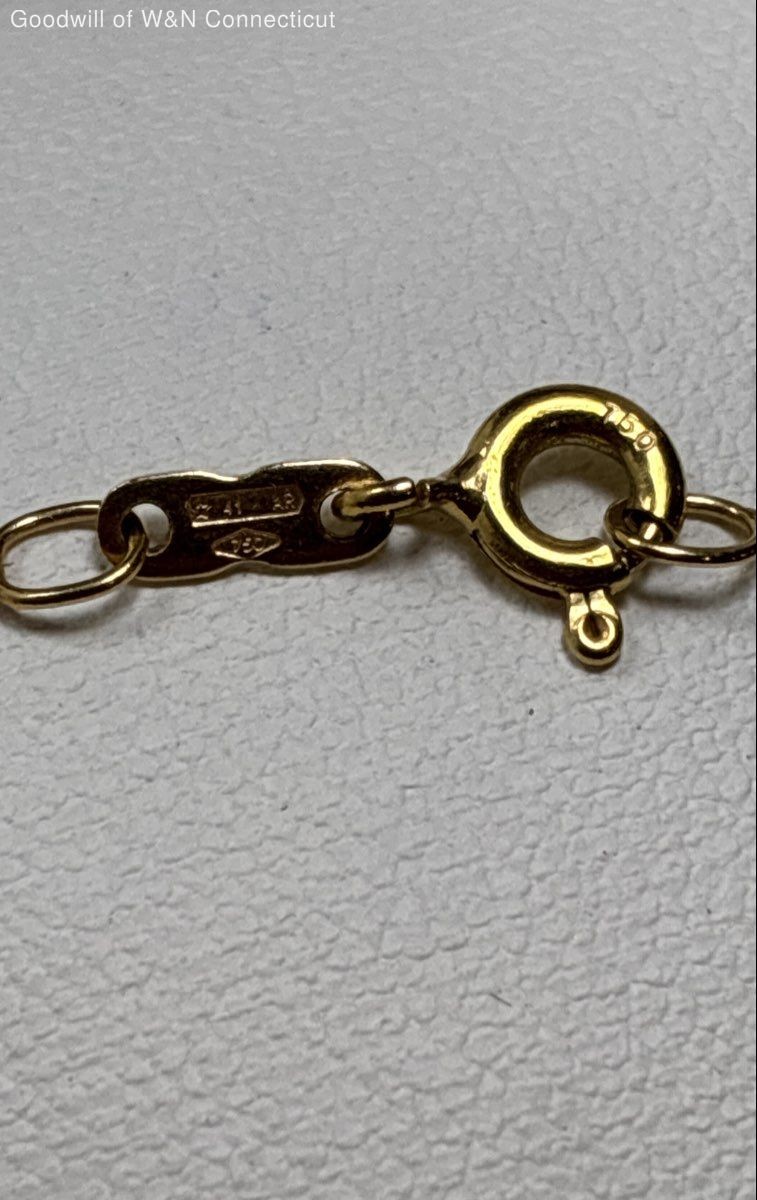 18K Yellow Gold Box Chain Necklace 2.22g | eBay