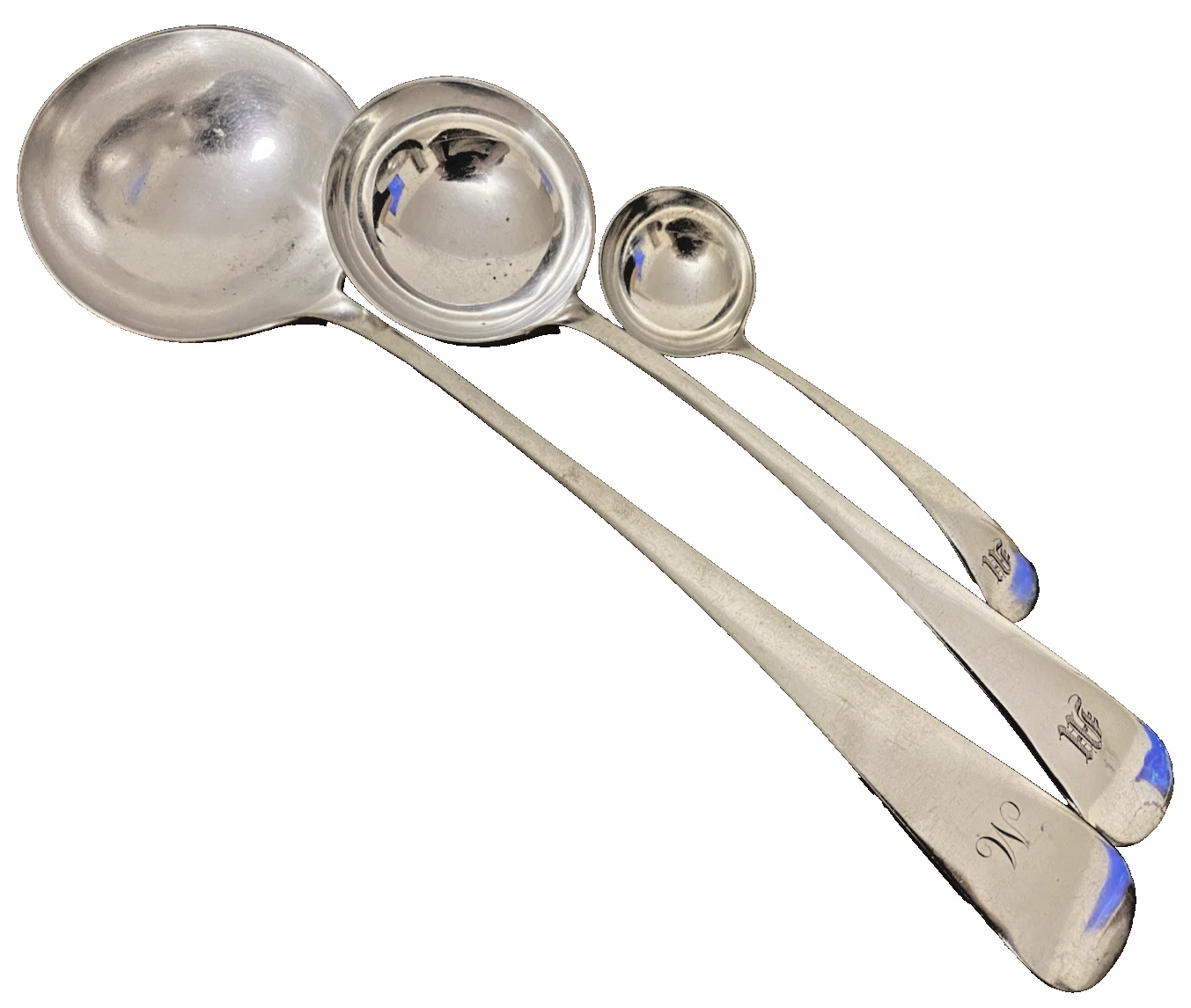 Antique Trio 0f English Walker & Hall Silver Plated Soup, Punch & Sauce Ladles
Opens in a new window