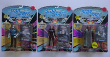 STAR TREK SPACE CAPS 6070 3 FIGS SEALED CARDS 1993