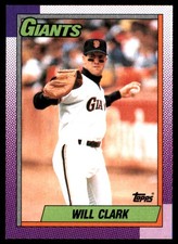 Will Clark 1990 Topps #100 Giants MLB READ FREE SHIPPING AutographDen